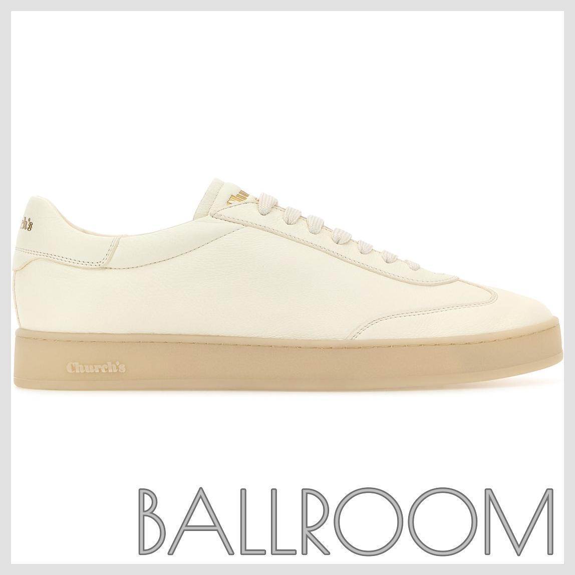 スニーカー CHURCHS IVORY LEATHER LARGS 2 SNEAKERS