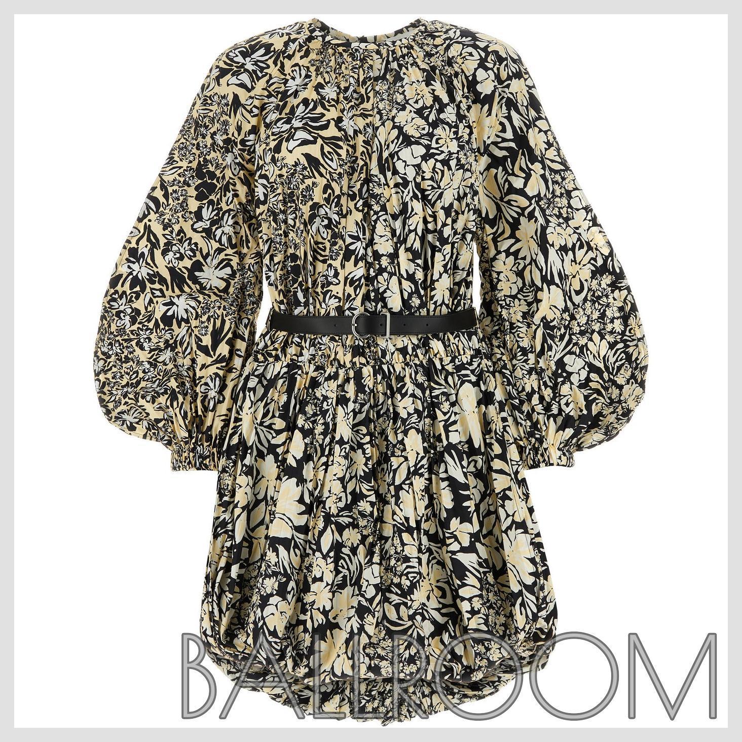 ワンピース JIL SANDER PRINTED NYLON MINI DRESS