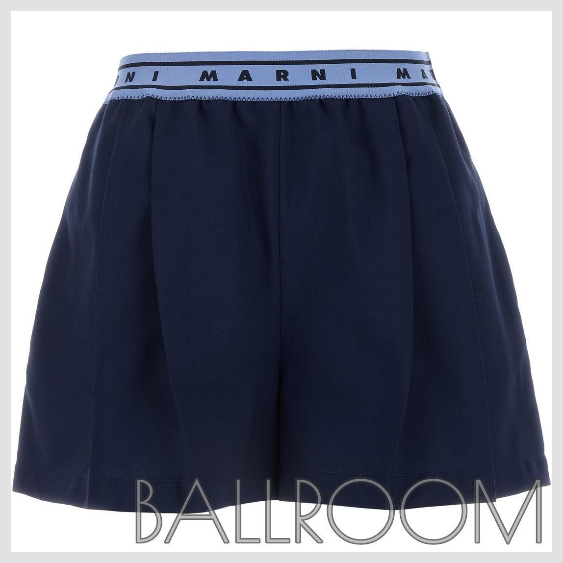 ショーツ MARNI NAVY BLUE WOOL SHORTS