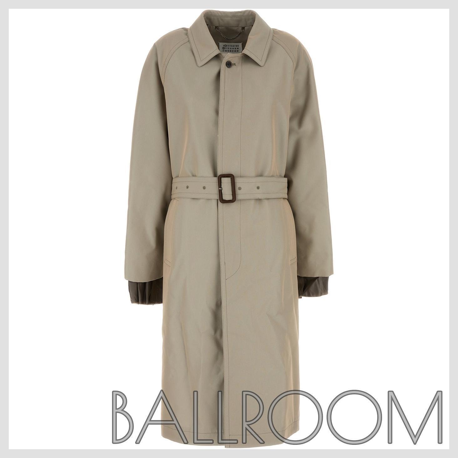 トレンチコート MAISON MARGIELA CHARCOAL COTTON BLEND TRENCH COAT