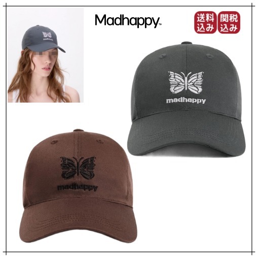 (US発）Madhappy x Needles ブランドコラボ キャップ