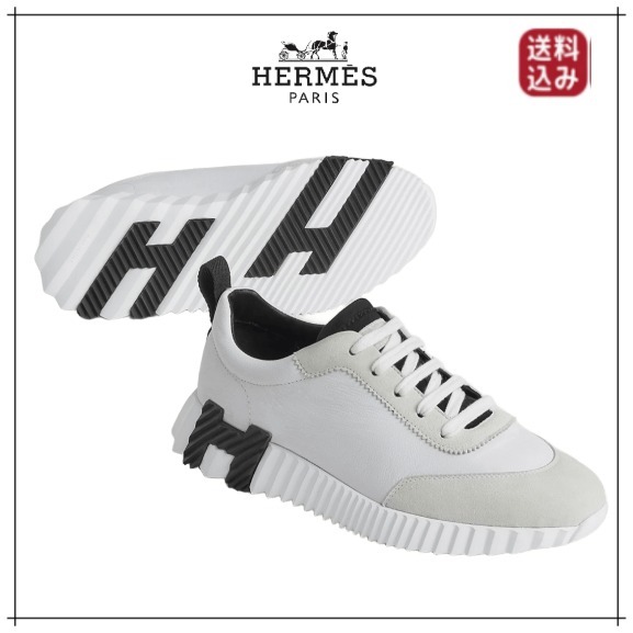 (US発）HERMES スニーカー バウンシング スエード ヤギ革