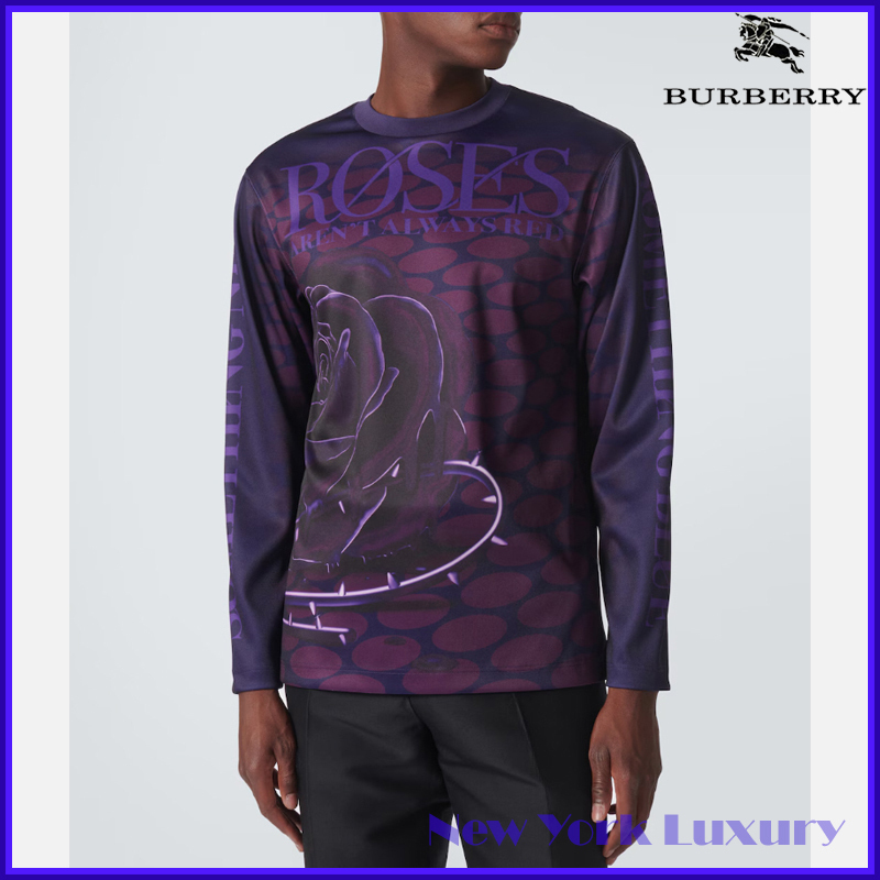 Burberry★素敵！Graphic Printed Long-Sleeve T-Shirt