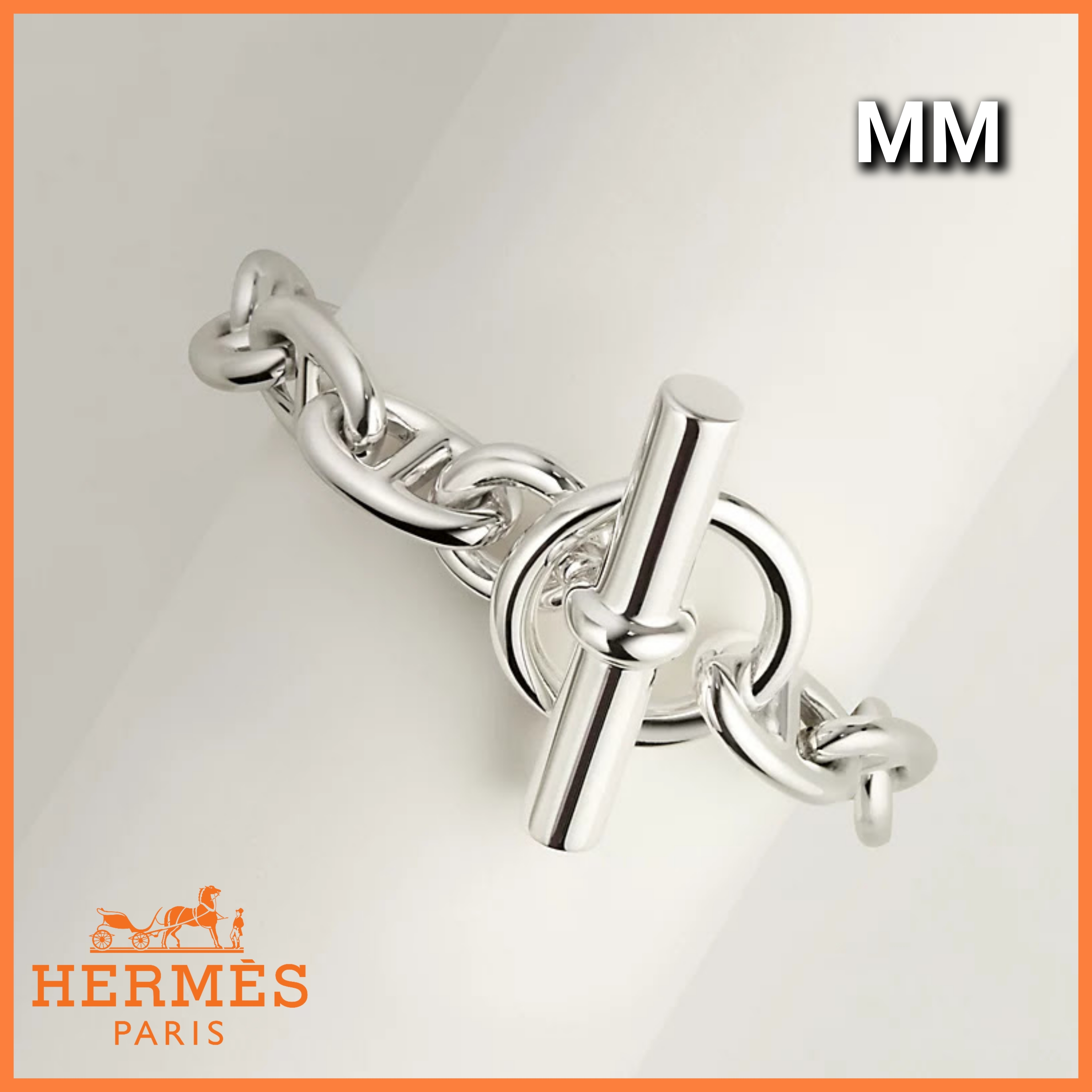 定番の大人気商品★【HERMES】シェーヌダンクルブレスレットMM