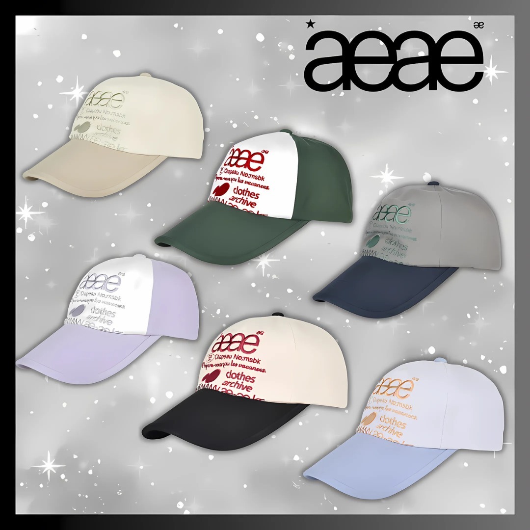 AEAE☆WEB LOGO 5 PANNEL BALL CAP (6color)