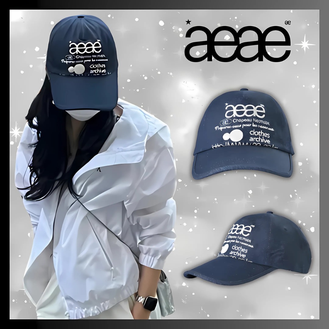 AEAE☆大人気♪WEB LOGO DENIM 5 PANNEL CAP MID BLUE