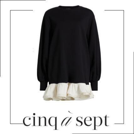 Cinq a Sept サンク ア セプト オークリー裾フリルミニドレス
