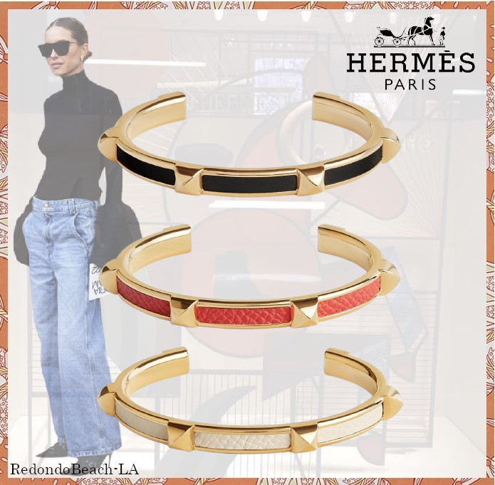 【大人上品なスタッズ】★HERMES★《アテナ》ブレスレット