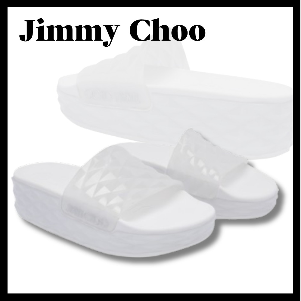 関税送料込☆【Jimmy Choo】ダイヤモンドスライドサンダル