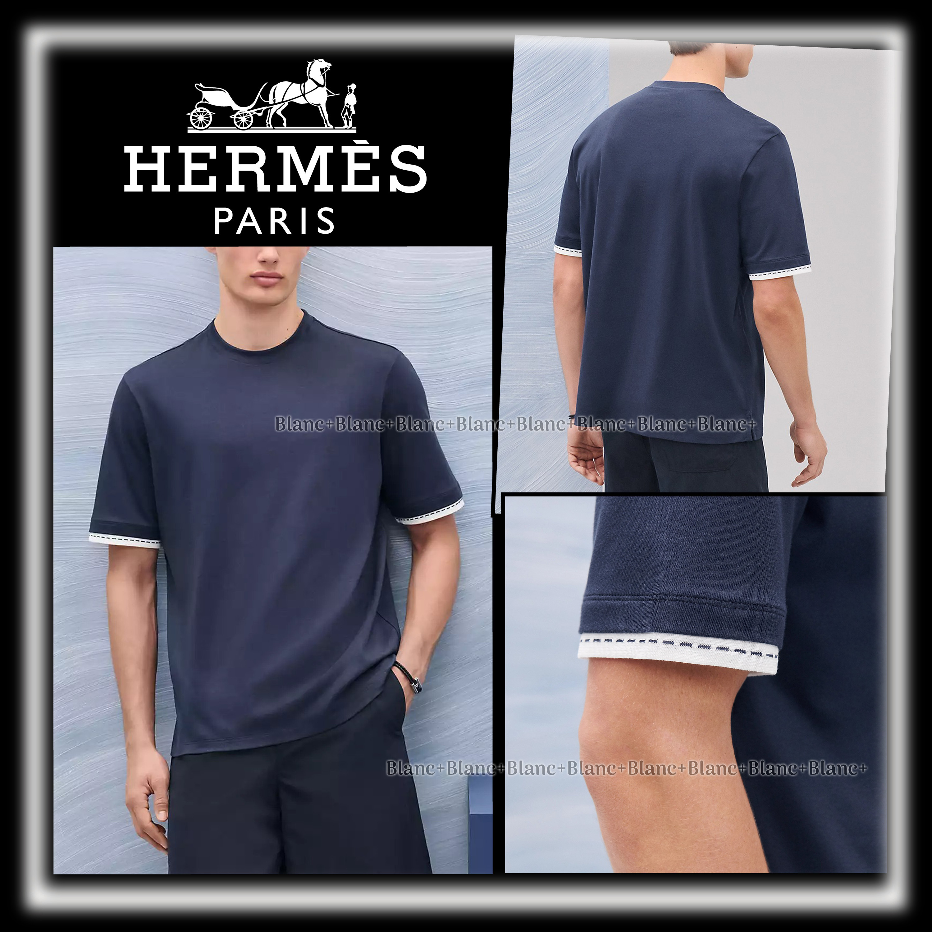 バイカラー♪【HERMES】「ピクルス・セリエ」Tシャツ