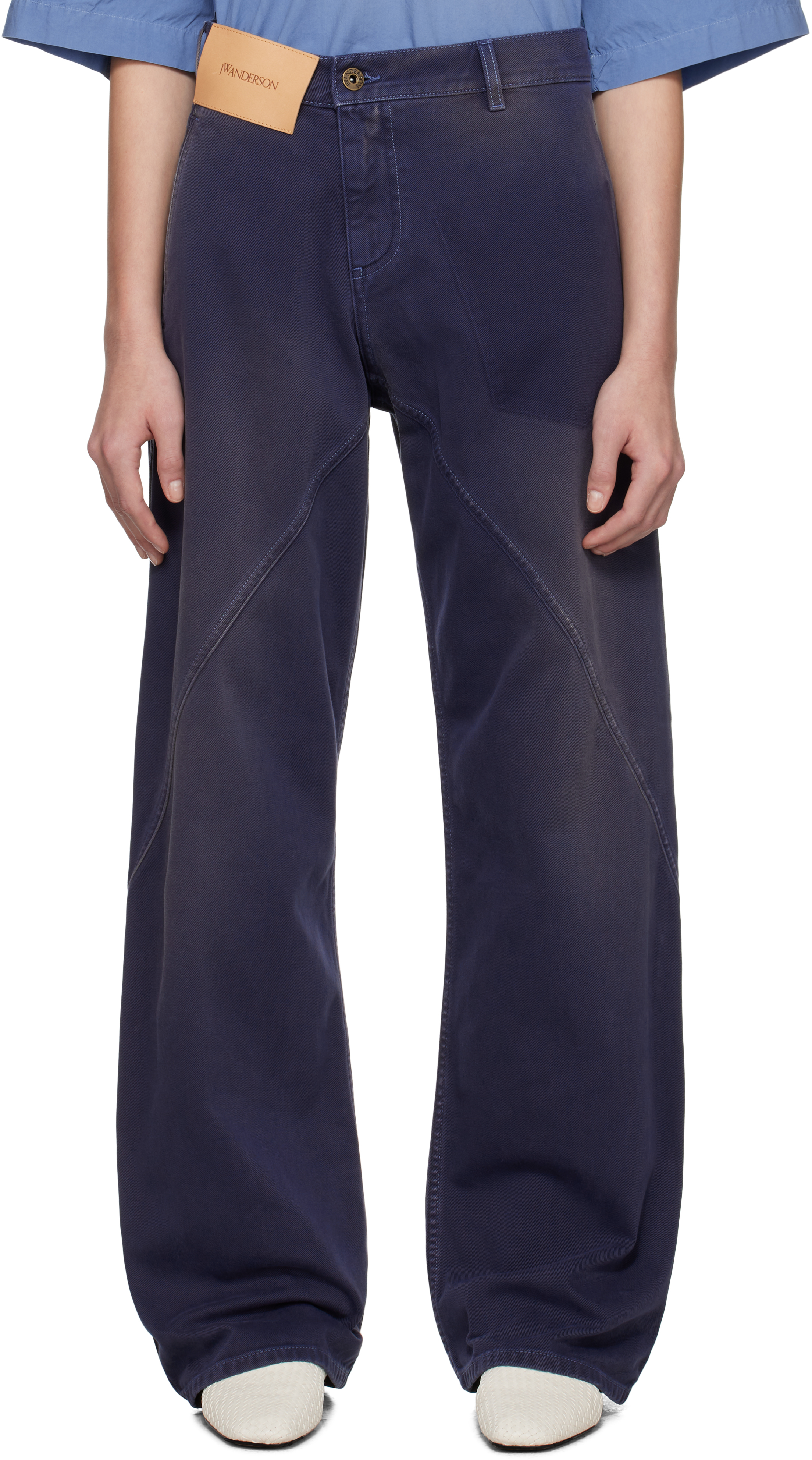 【関税込み】JW Anderson ネイビー Workwear ツイスト ジーンズ