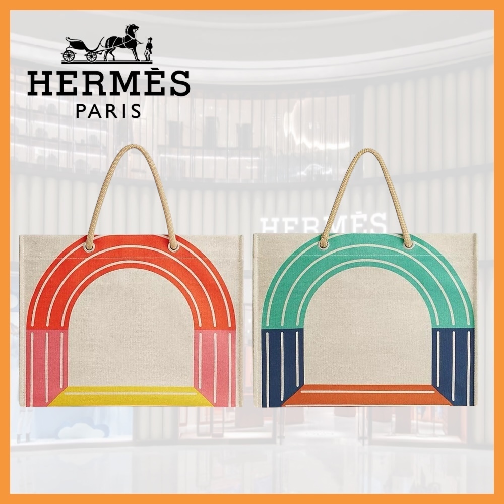 【ワンポイントで差がつく★】HERMES トートバッグ