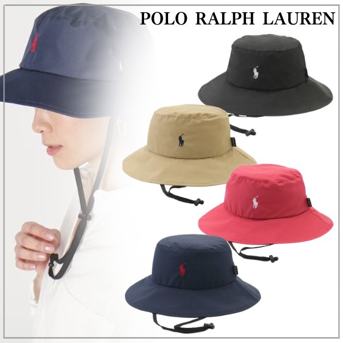 【機能的】POLO RALPH LAUREN ポロポニー刺しゅう遮光ハット