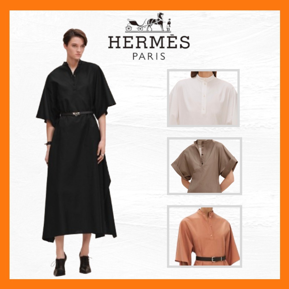 気品漂う美シルエット HERMES motivo “Mosaique” ワンピース