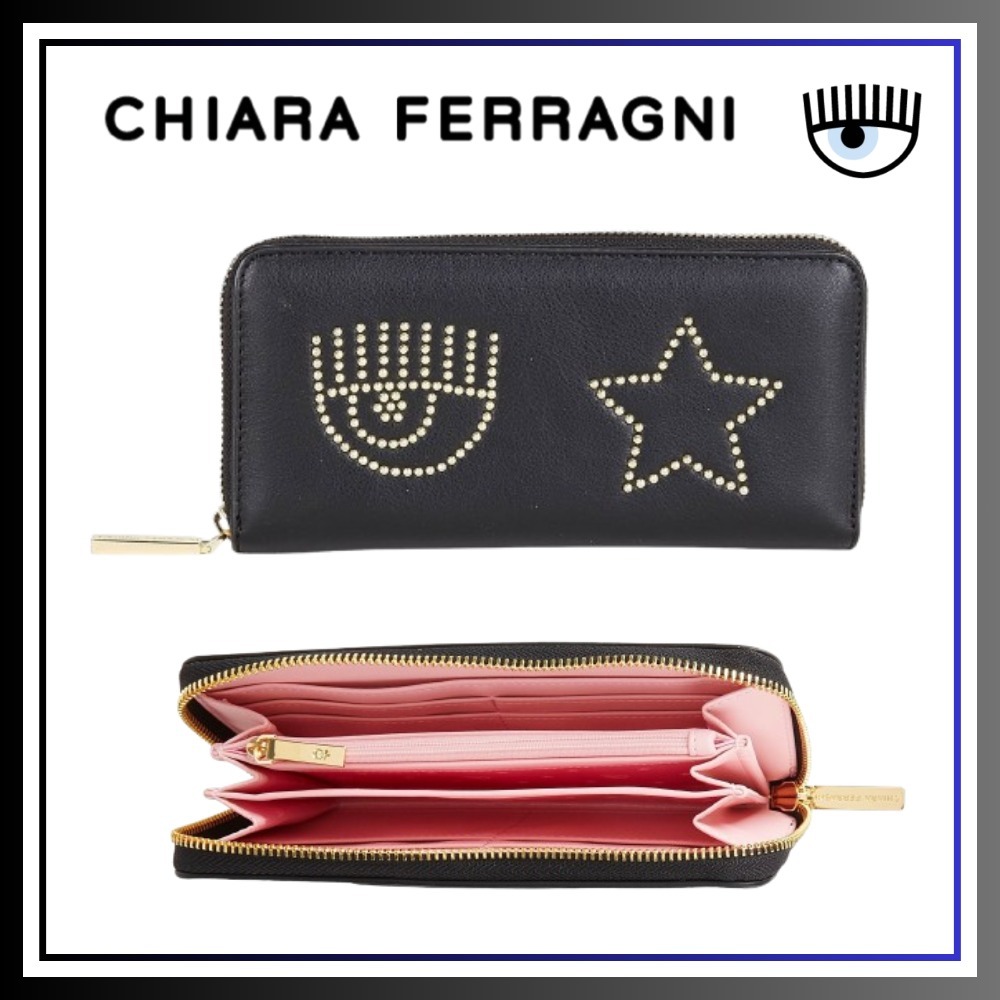 【CHIARA FERRAGNI】キアラフェラーニ 長財布 (ブラック)