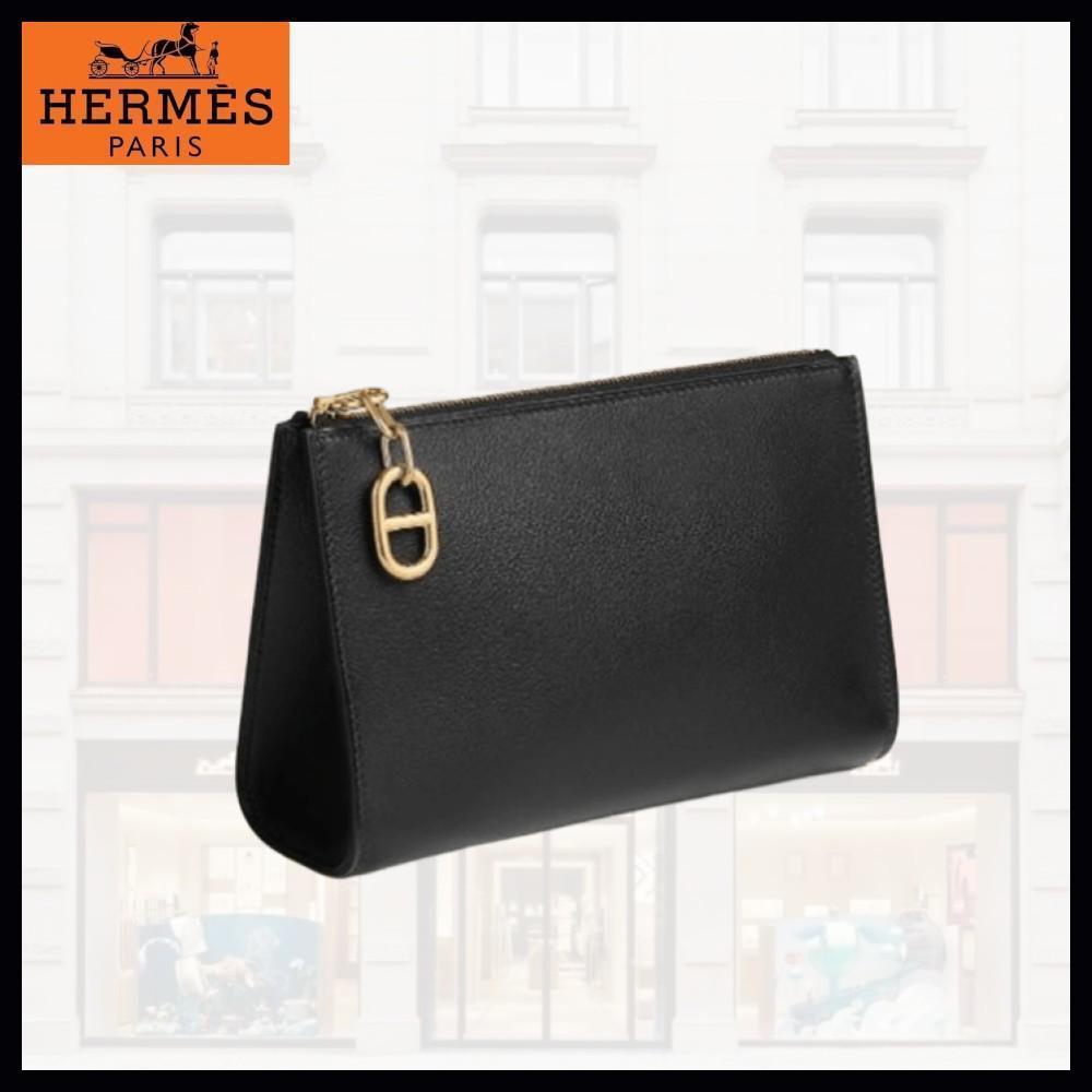 【シンプルな上品さ♡】HERMES クラッチバッグ