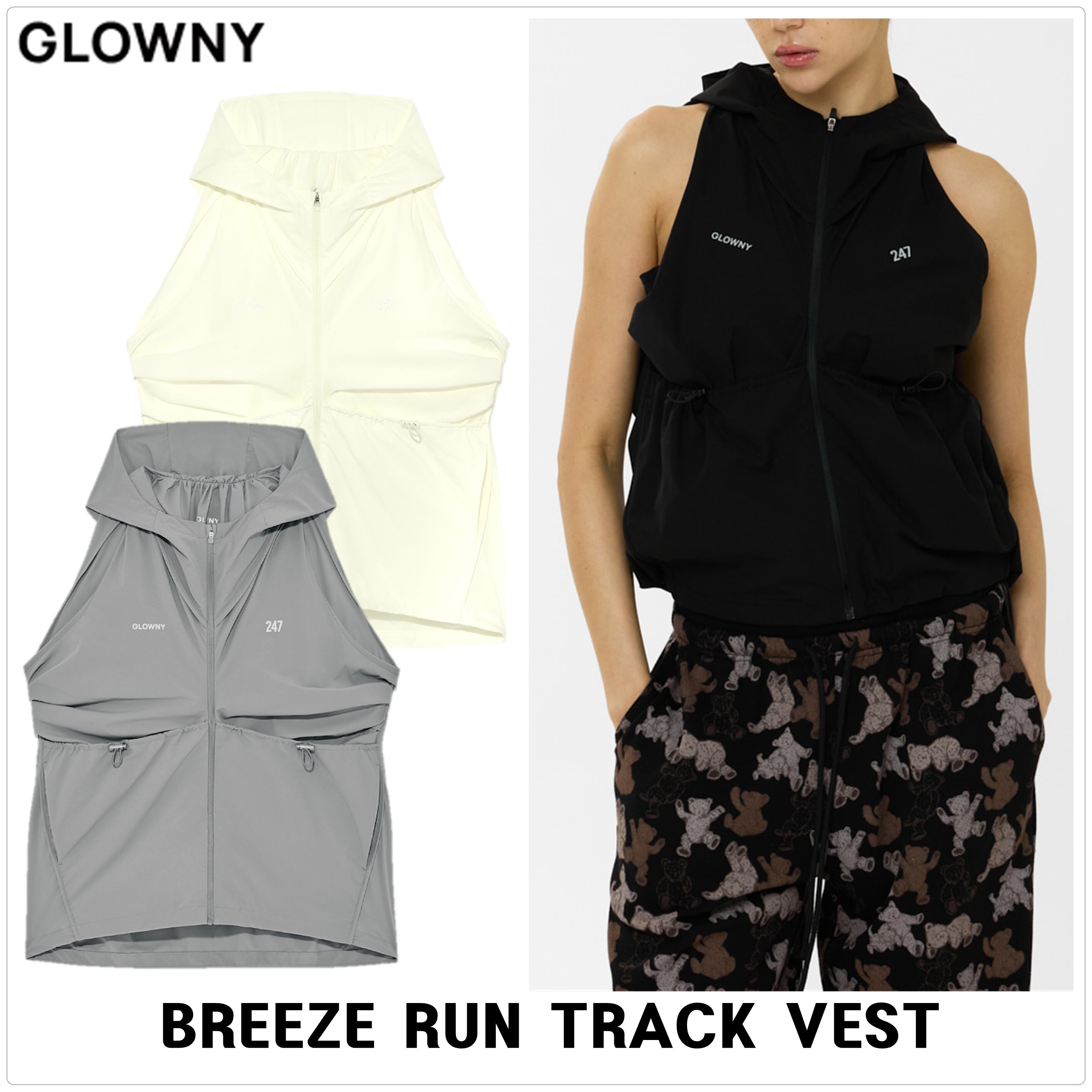 [GLOWNY] BREEZE RUN TRACK ベスト★新作・25SS★人気★韓国★