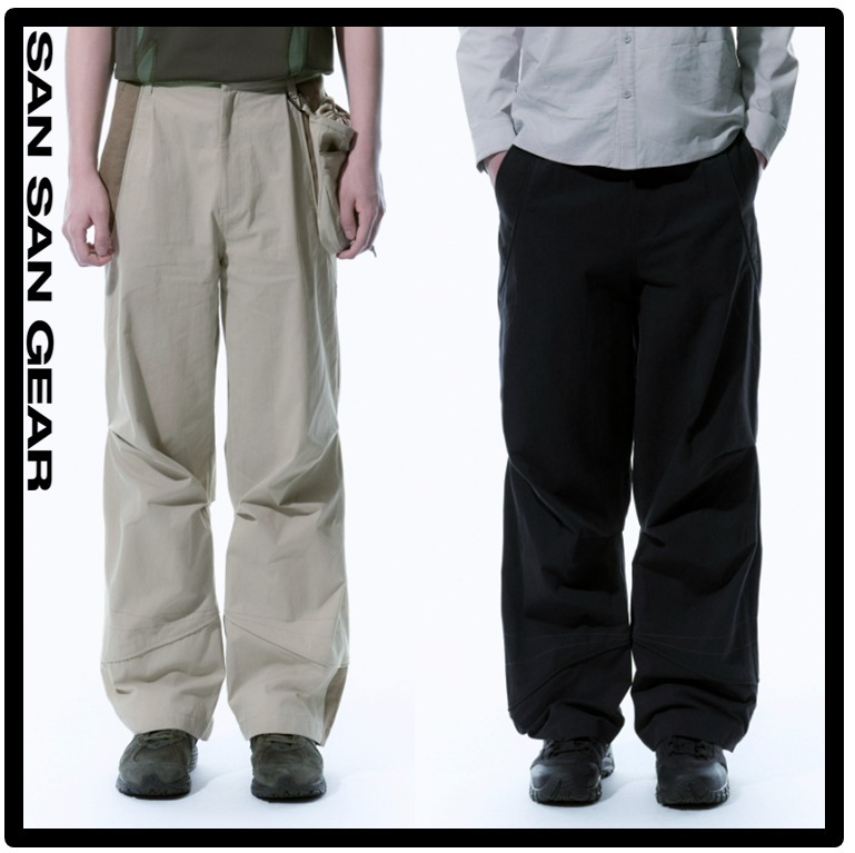 ★送料・関税込★San San Gear★LINEN BLOCK PANTS★25SS★