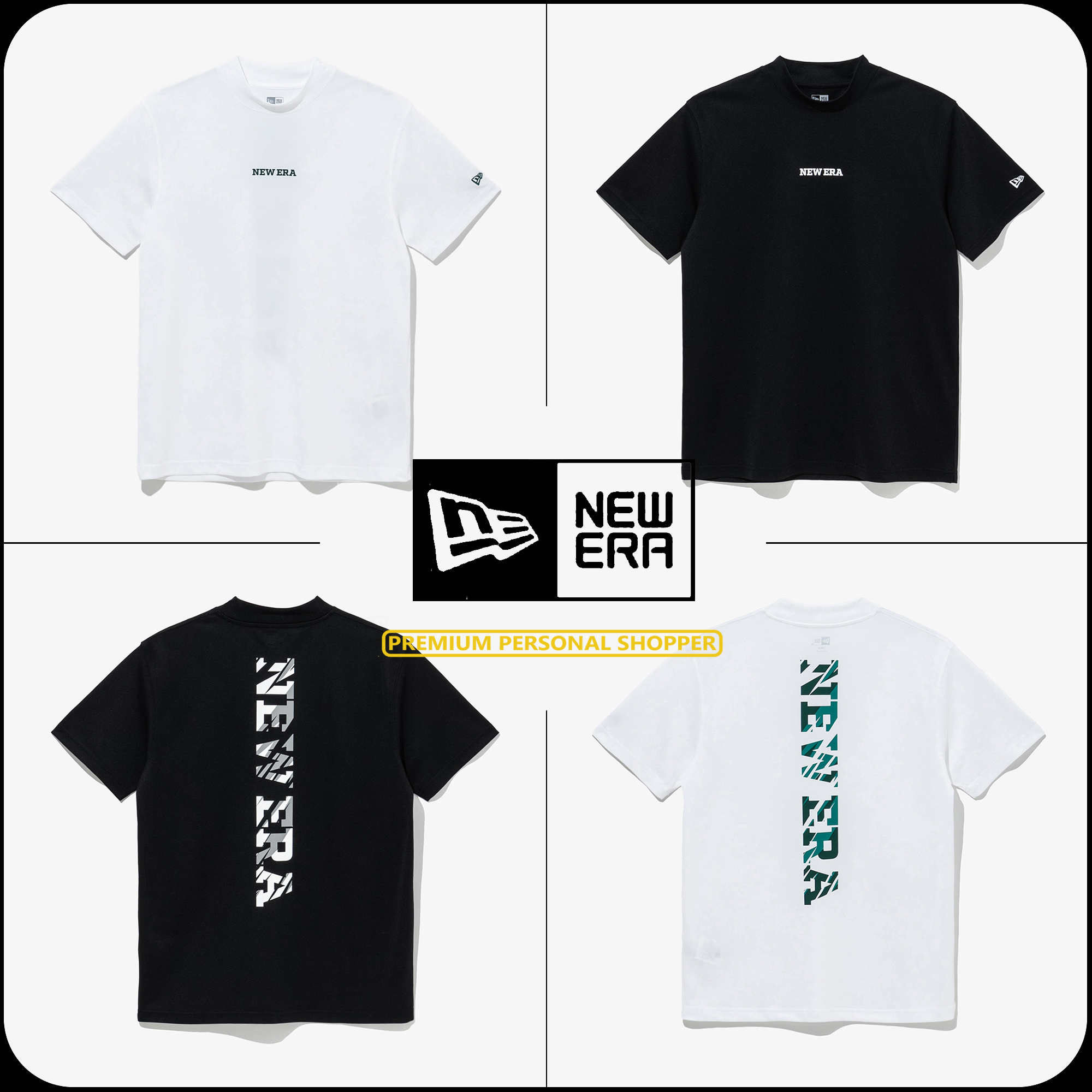 [New Era]★25SS★GOLF VERTICAL CAMO MID NECK T-SHIRTS