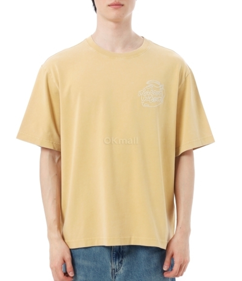 MAISON KITSUNE｜ (MAISON KITSUNE LEMONADE CHEST EMBROIDE