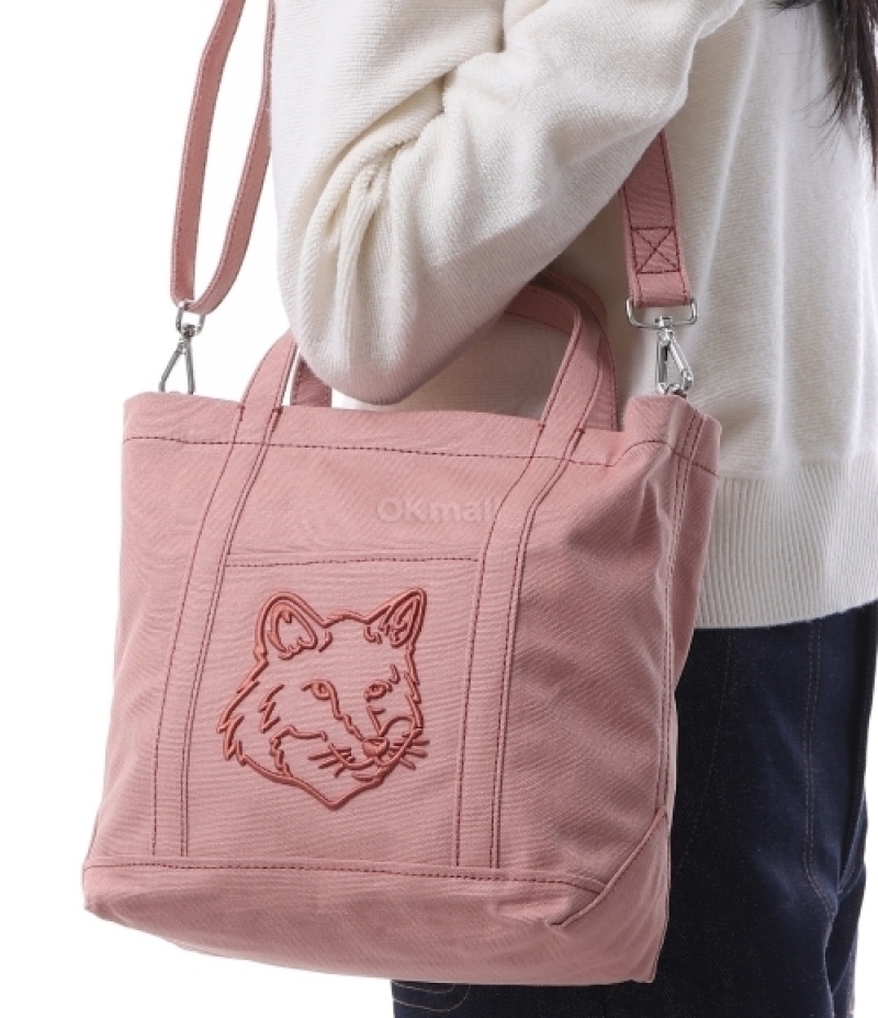 MAISON KITSUNE｜ (FOX HEAD SMALL TOTE(LW05103WW0107-0088