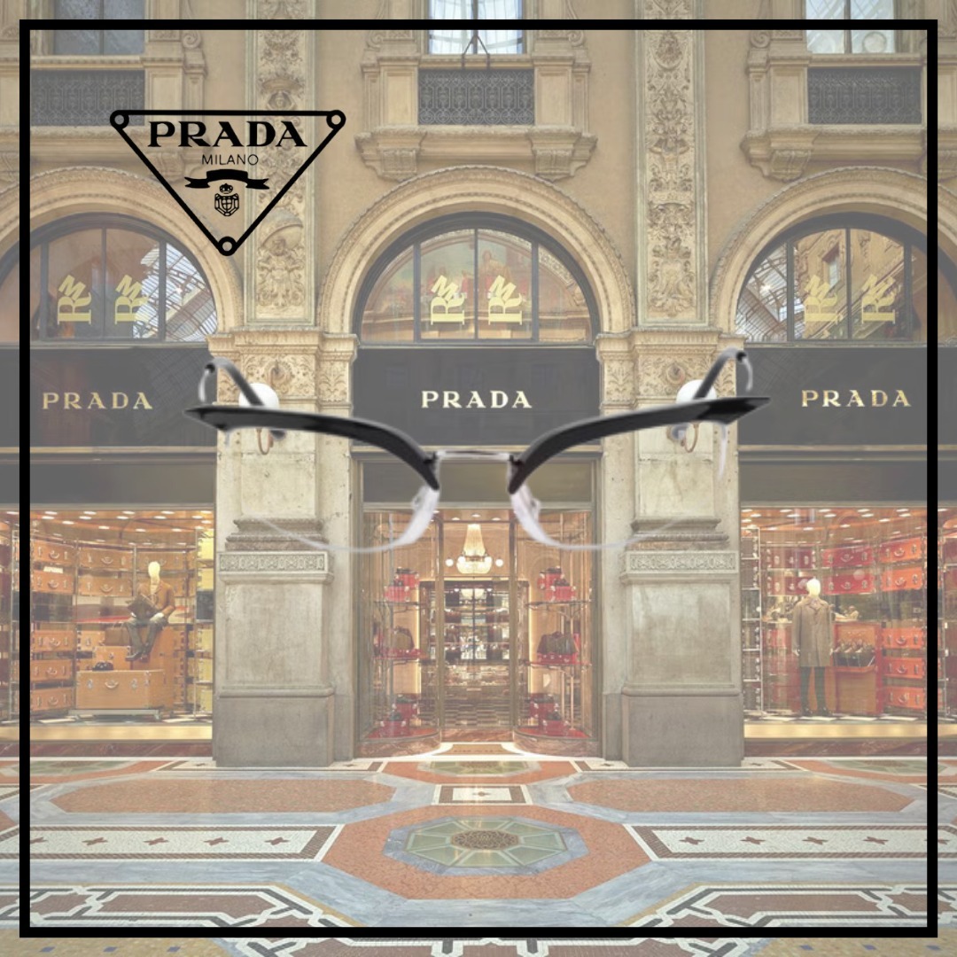 【PRADA】プラダ ランウェイ サングラス★クリア ブラック 透明