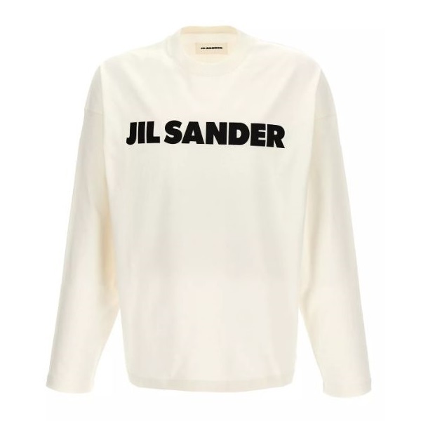 関税送料無料【Jil Sander】ロゴ コットンジャージーTシャツ