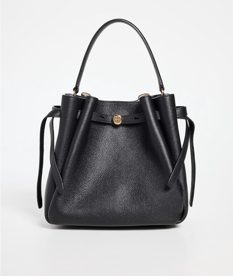 素敵！【Tory Burch 】ロミー ペブルドスモールバケットバッグ
