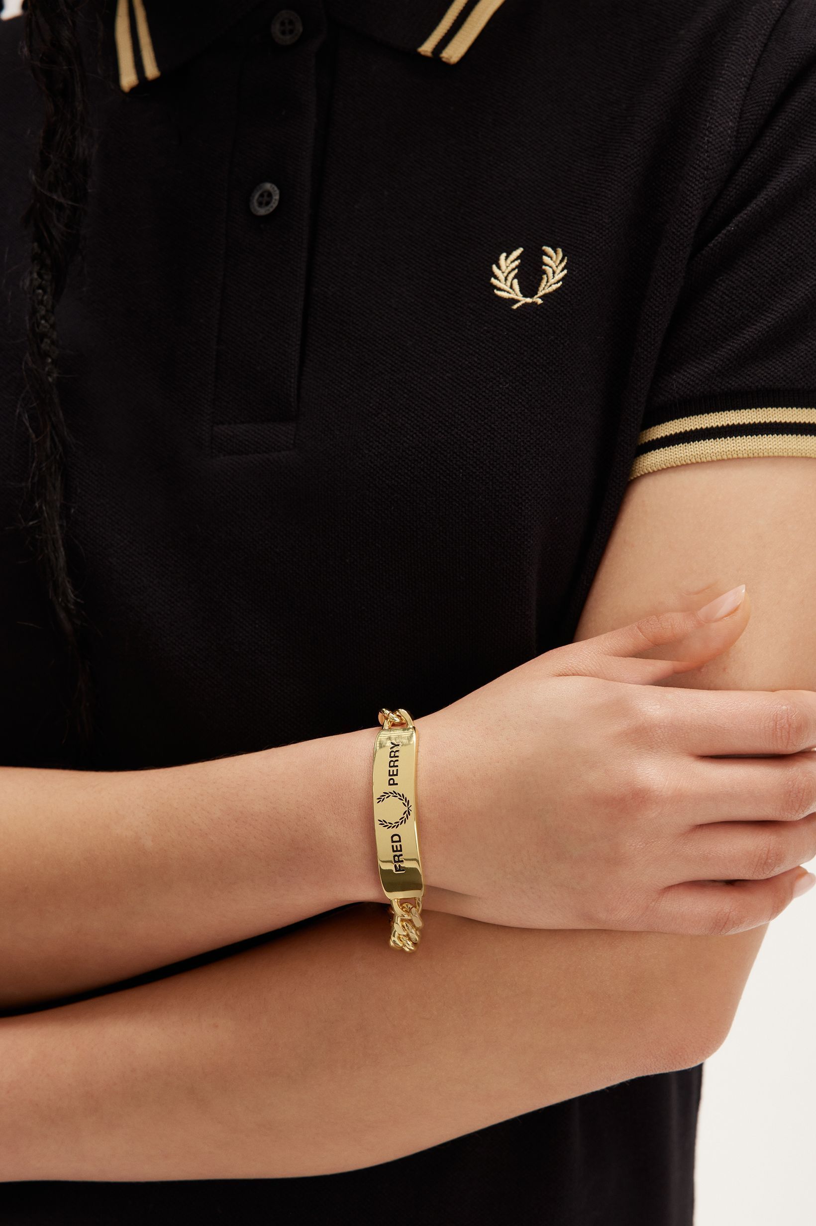 【FRED PERRY】ID Bracelet 5FT0025 ※送関込 FRED PERRY】ID Bracelet 5FT0025 ※送関込 (FRED PERRY