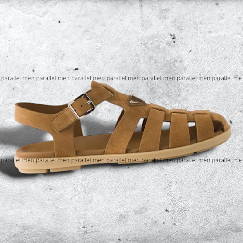 【PRADA】スエード フィッシャーマンサンダル 1.5cm