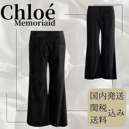 国内発 Chloe ハイウエストワイドレッグパンツ Chloé ワイドレッグパンツ | Chloé JP