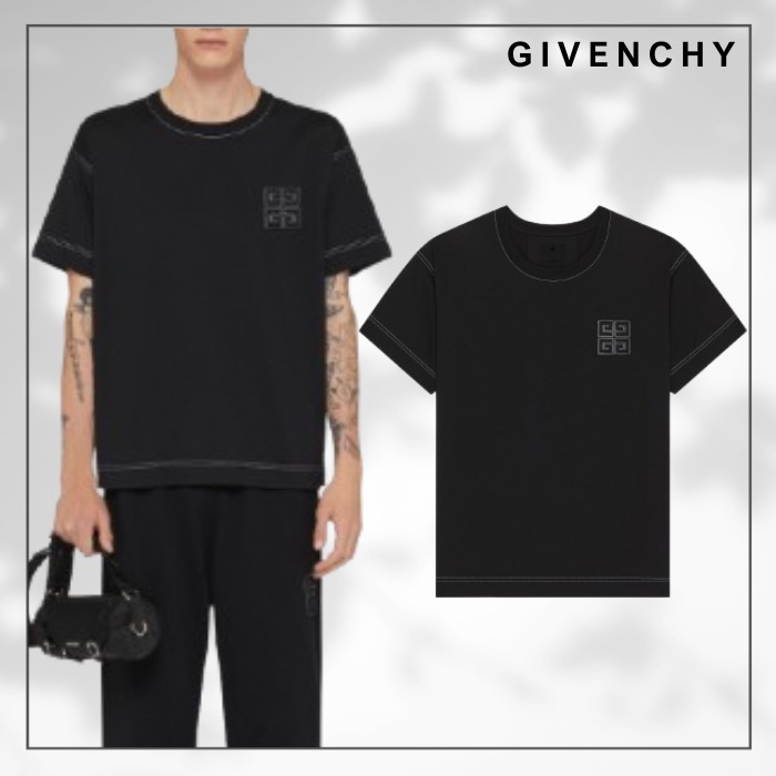 送料込☆【GIVENCHY】ブラック 4G コットン Tシャツ