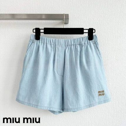 ストライプ MiuMiu(ミュウミュウ) ボトムス(レディース) - 海外