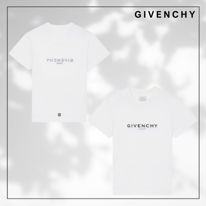 【GIVENCHY】スリム GIVENCHYロゴ リバース コットンTシャツ