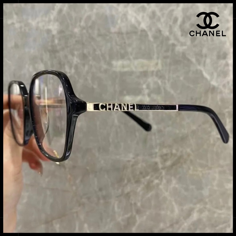 【高級感◎】CHANEL スクエア ブルーライトカット アイウェア