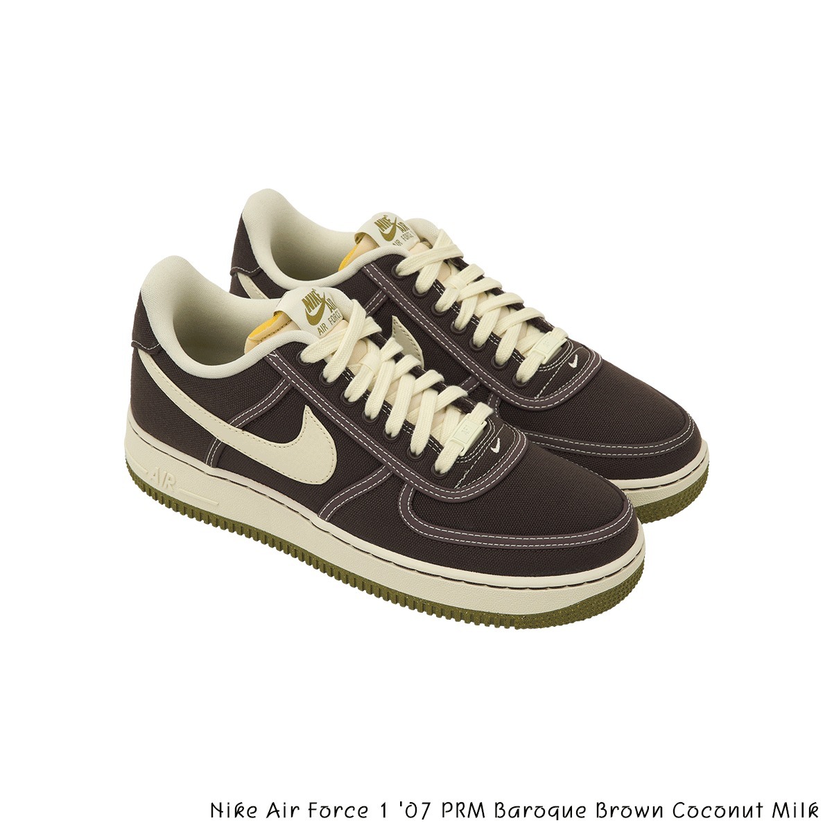 スニーカー Nike Air Force 1 '07 PRM Baroque Brown Coconut Milk