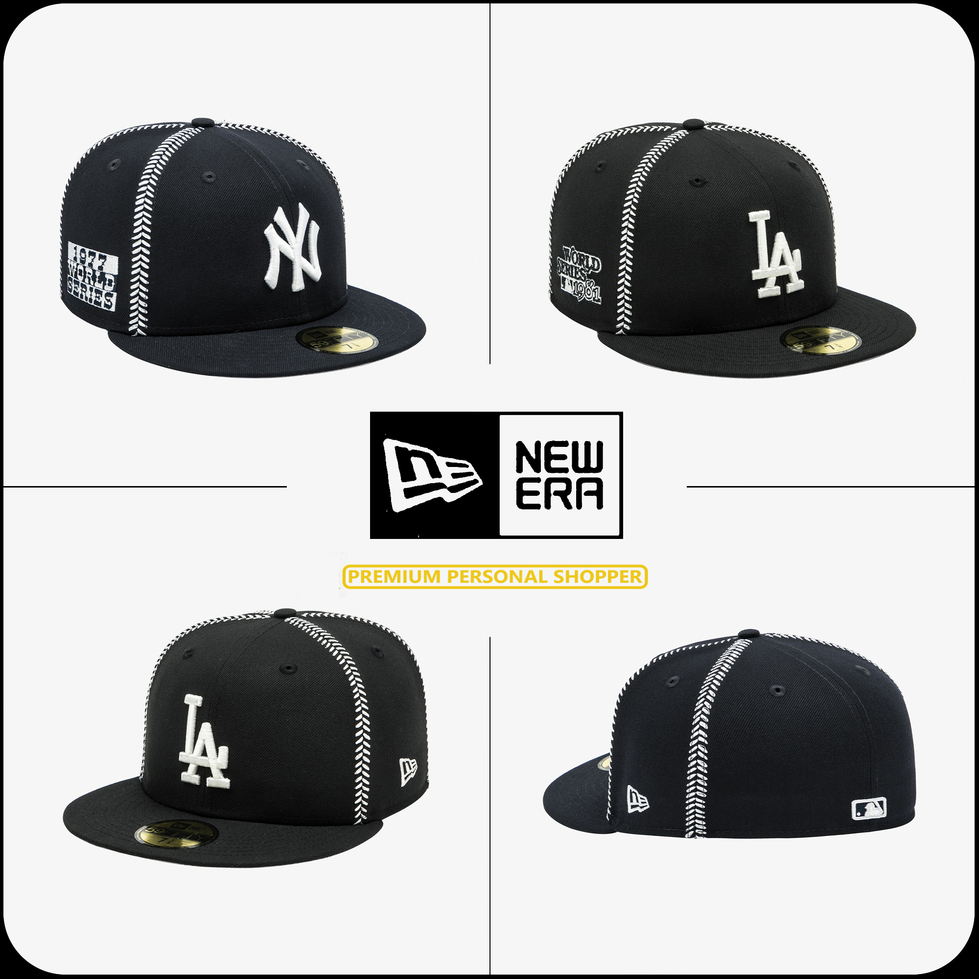 [New Era]★25SS★韓国人気★MLB BALL STITCH SIZE CAP