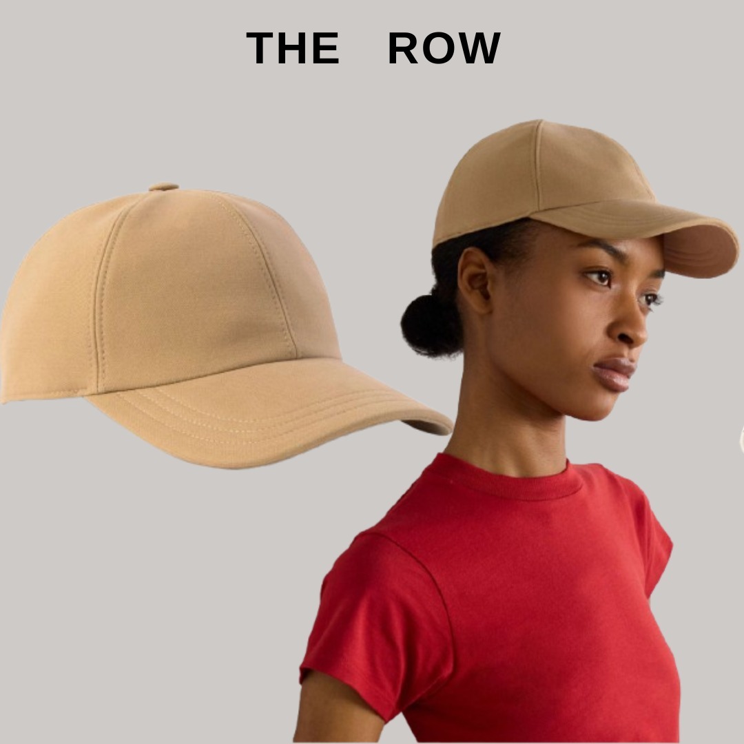 THE ROW コットン＆カシミヤ混 キャップ【関税なし】