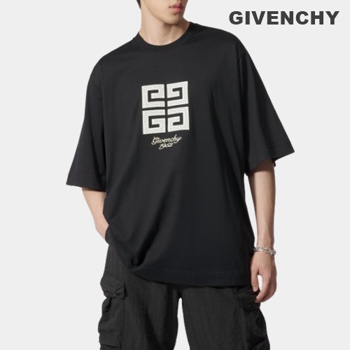 ☆GIVENCHY☆ 4G Mesh Embroidered Logo 半袖 Tシャツ