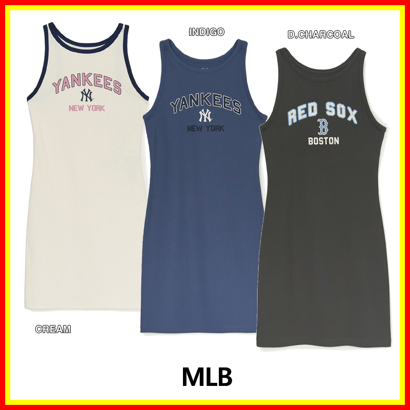 [MLB] Women`S Varsity Vintage Slim Fit Sleeveless Ops/追跡付
