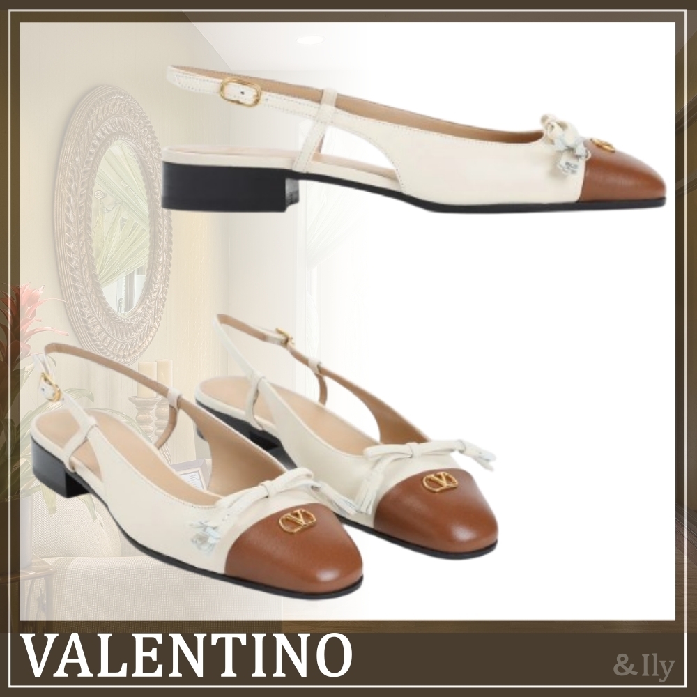 【送関込】VALENTINO☆ヴァレンティノ Leather Ballerinas