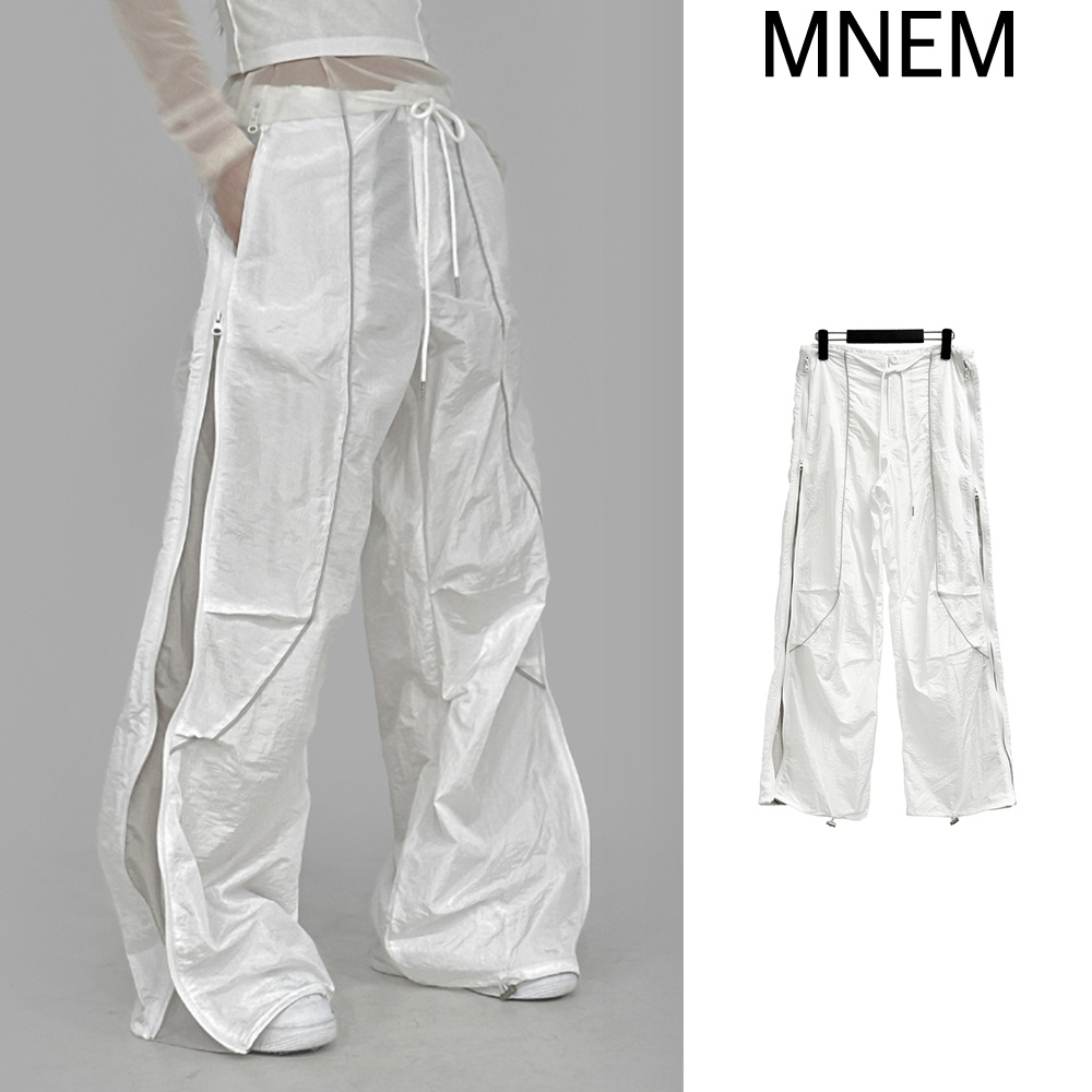 【mnem】Color Matching Parachute Pants