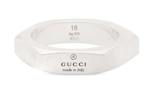 【GUCCI】トレードマーク バンドリング Gucci Trademark Thin Ring 10mm Silver YBC779162001013 | eBay