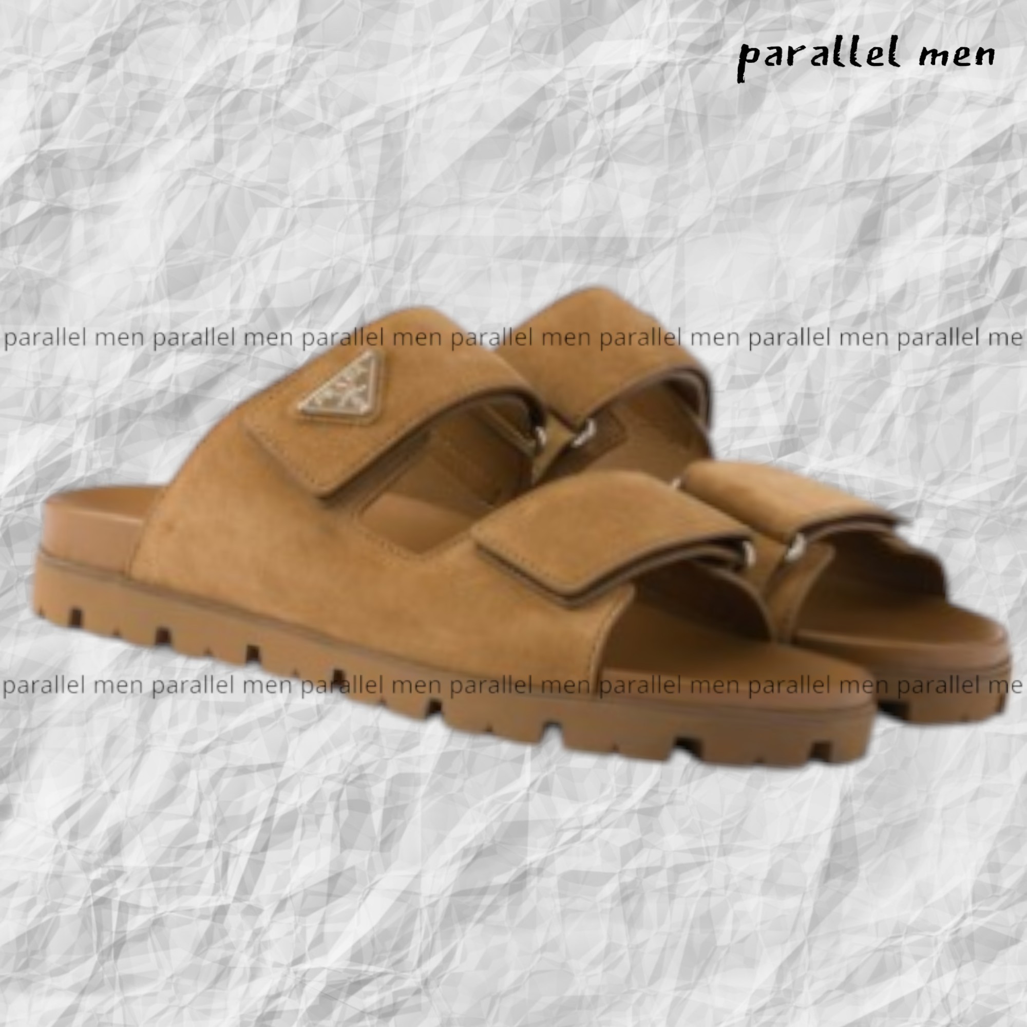 【PRADA】Suede band sandals スエードバンドサンダル
