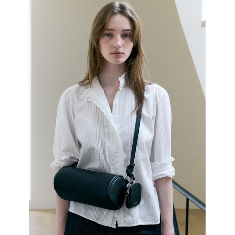 ★DE MERIEL★ Basset Round Bag Black
