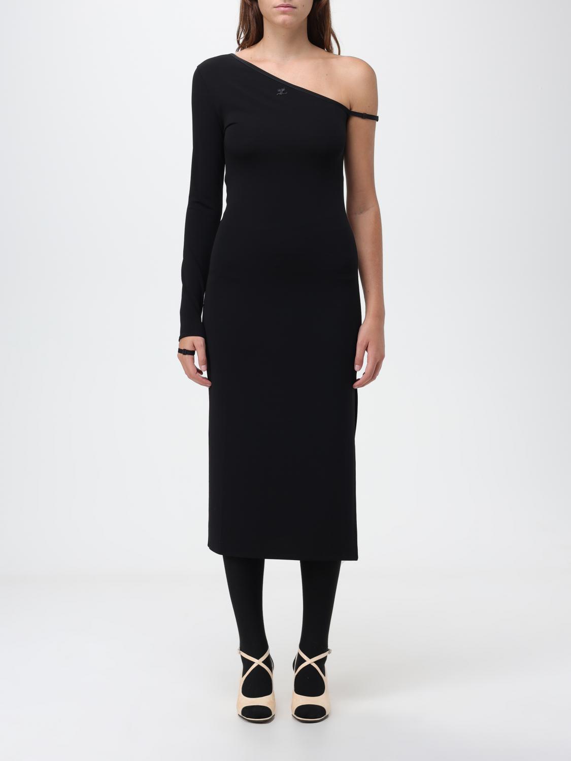 ワンピース COURREGES Woman Dress Black 323JRO243JS0097 9999