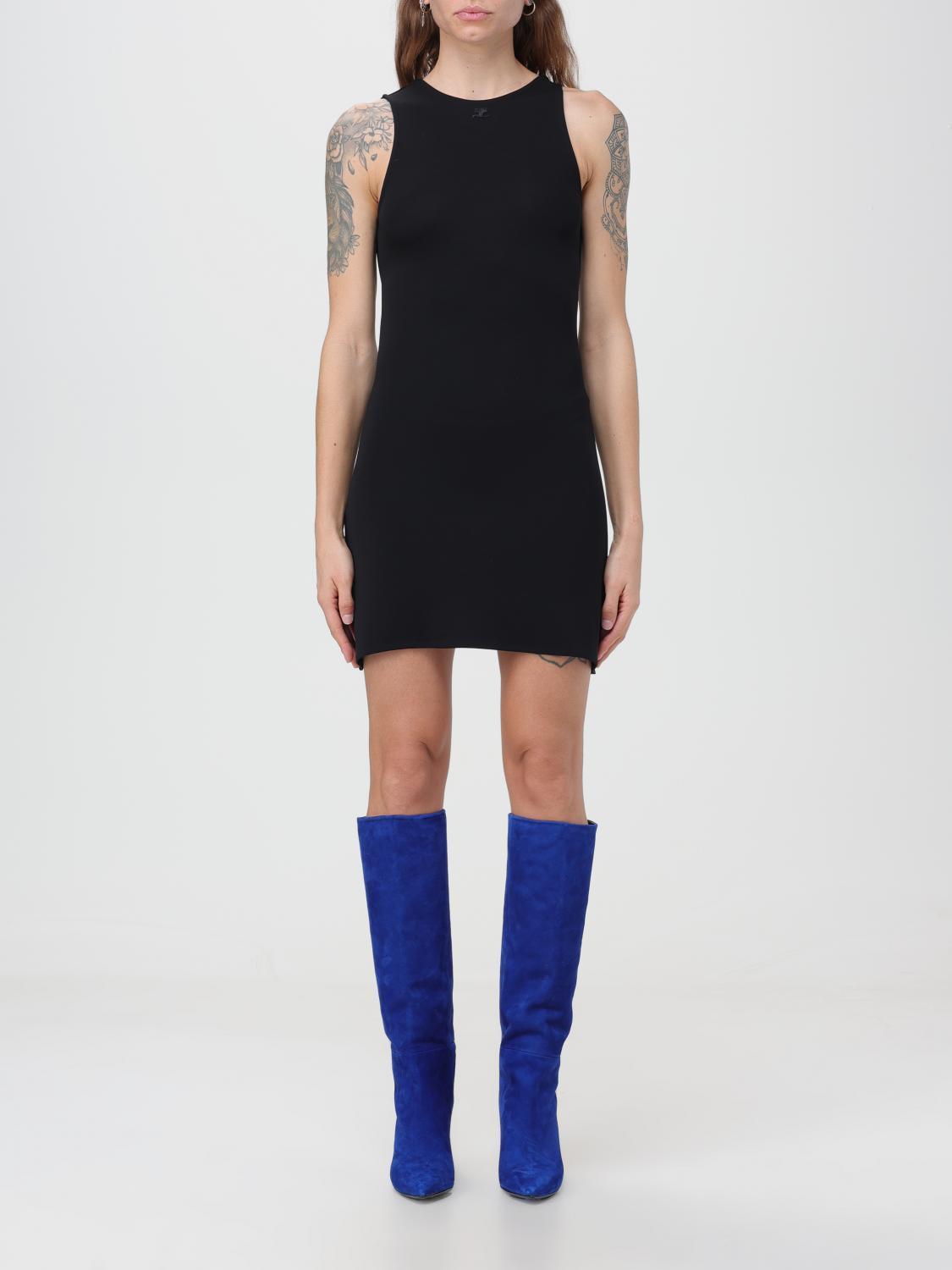 ワンピース COURREGES Woman Dress Black 323JRO255JS0097 9999