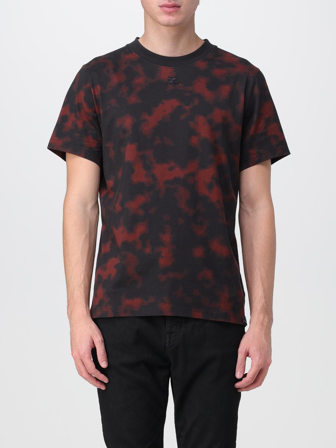 Tシャツ・カットソー COURREGES Men T-shirt Brown 323JTS008PR0032 I017