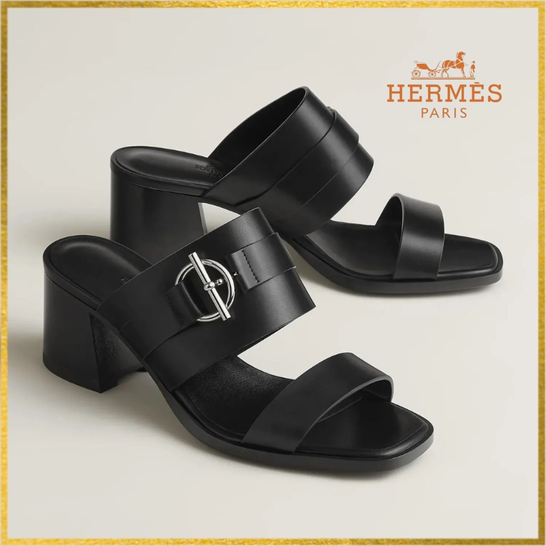 【お洒落バックル＊上品】◆HERMES◆サンダル