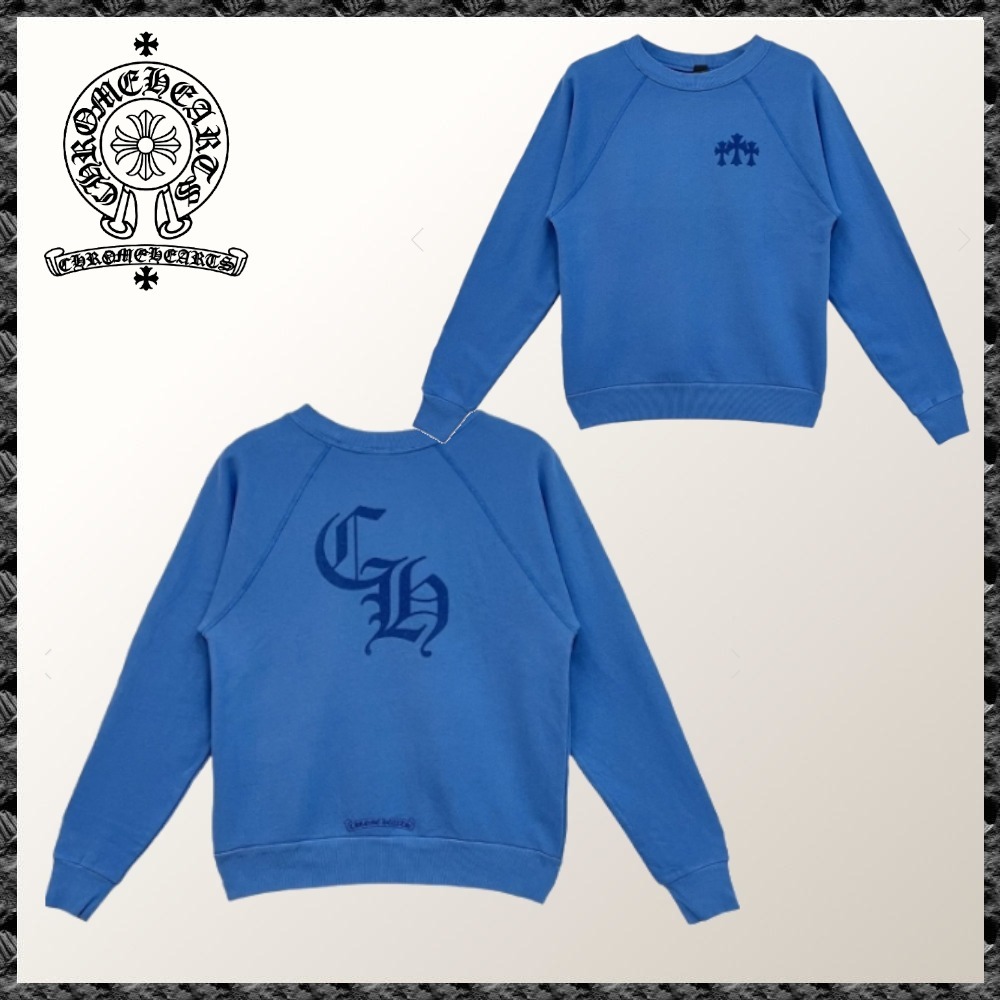 ◆CHROME HEARTS◆トリプルクロス CH レター スウェットシャツ